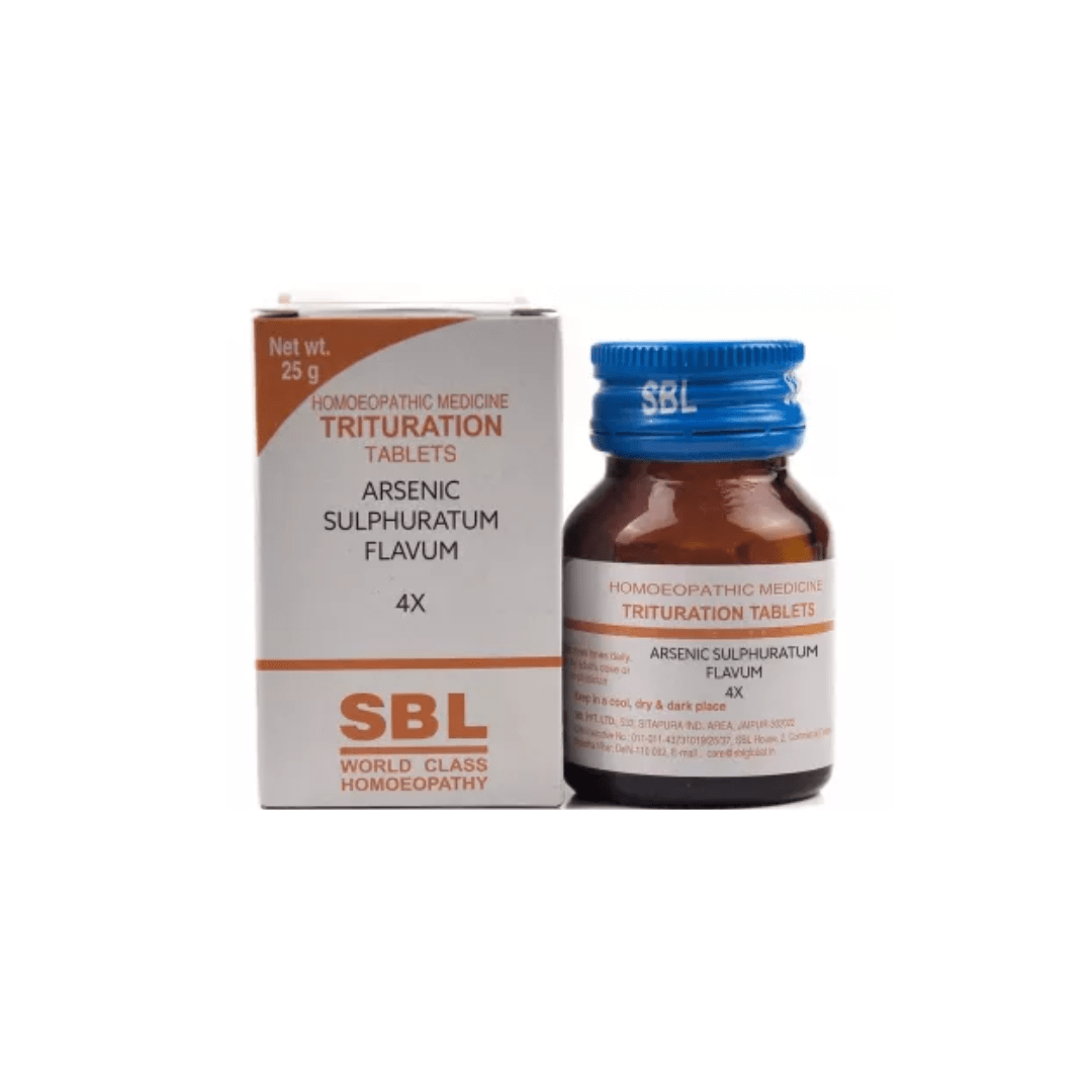 SBL Arsenic Sulphuratum Flavum 4x (25gm)