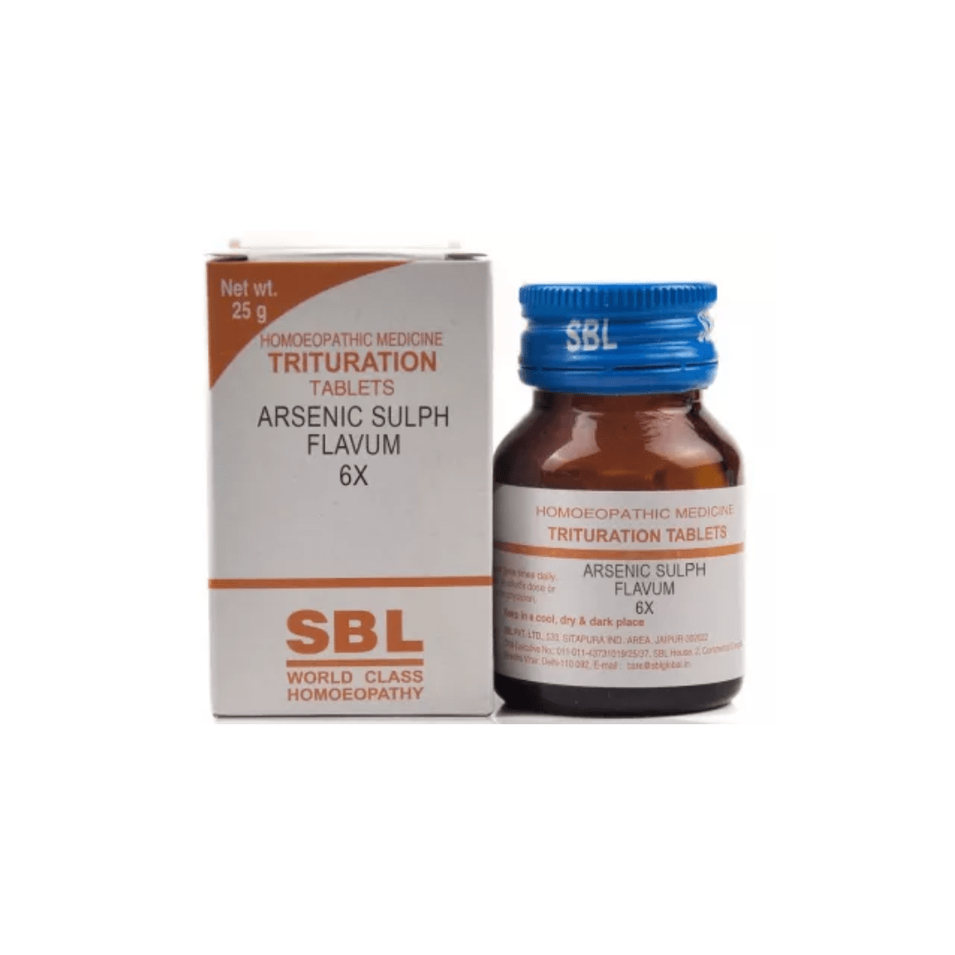 SBL Arsenic Sulphuratum Flavum 6x (25gm)